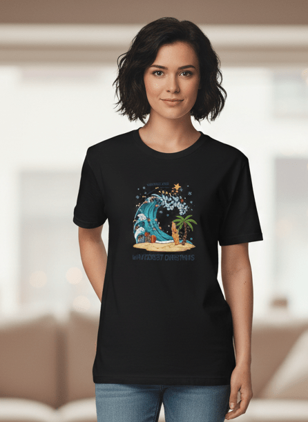 Wavecrest Wear Unisex Ocean Christmas Surf T Shirt - Wave Crest Wear