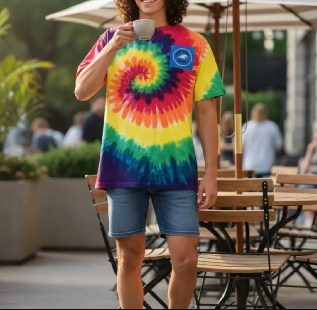 Oversized unisex tie-dye t-shirt