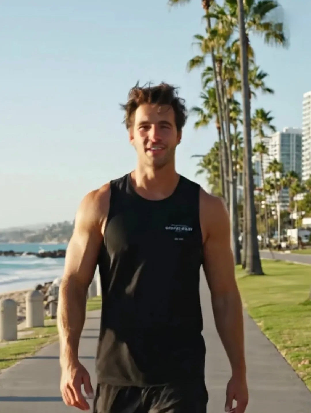 Unisex Wavecrest wear summer drop arm tank top