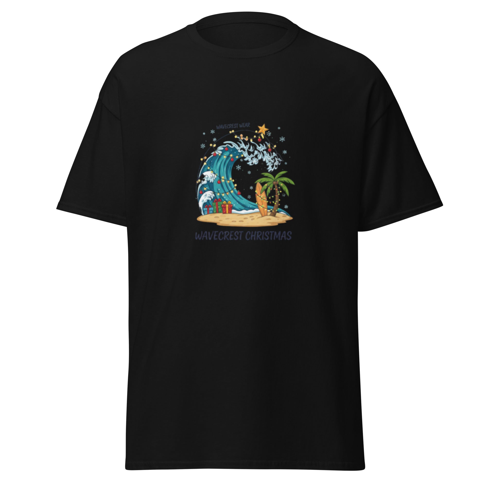 Wavecrest Wear Unisex Ocean Christmas Surf T Shirt - Wave Crest Wear