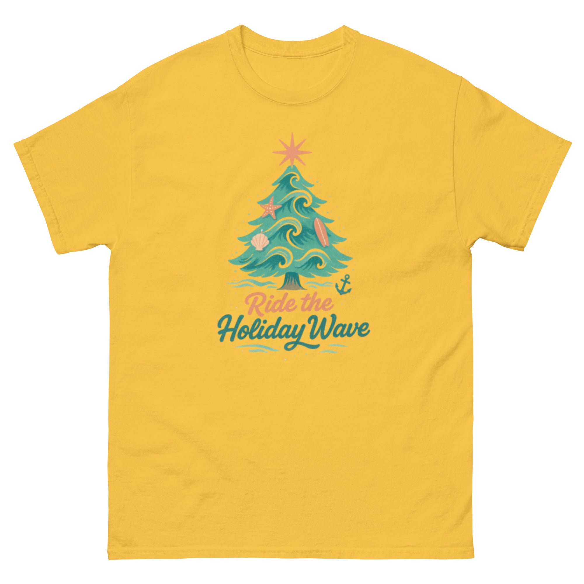 Limited Edition Ride the wave this Christmas Unisex classic T Shirt - Wave Crest Wear