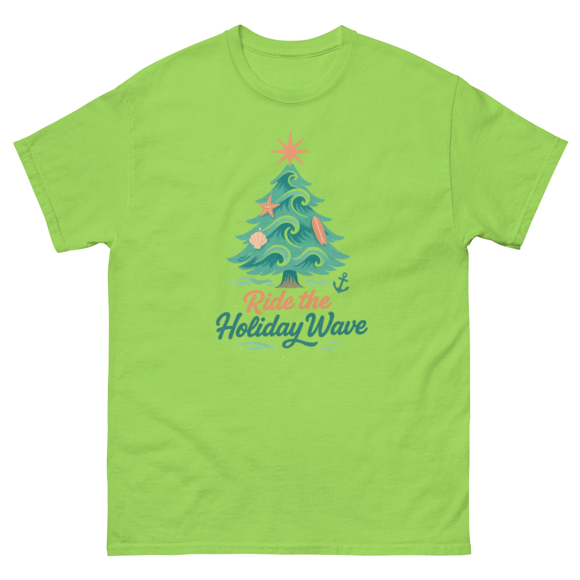 Limited Edition Ride the wave this Christmas Unisex classic T Shirt - Wave Crest Wear