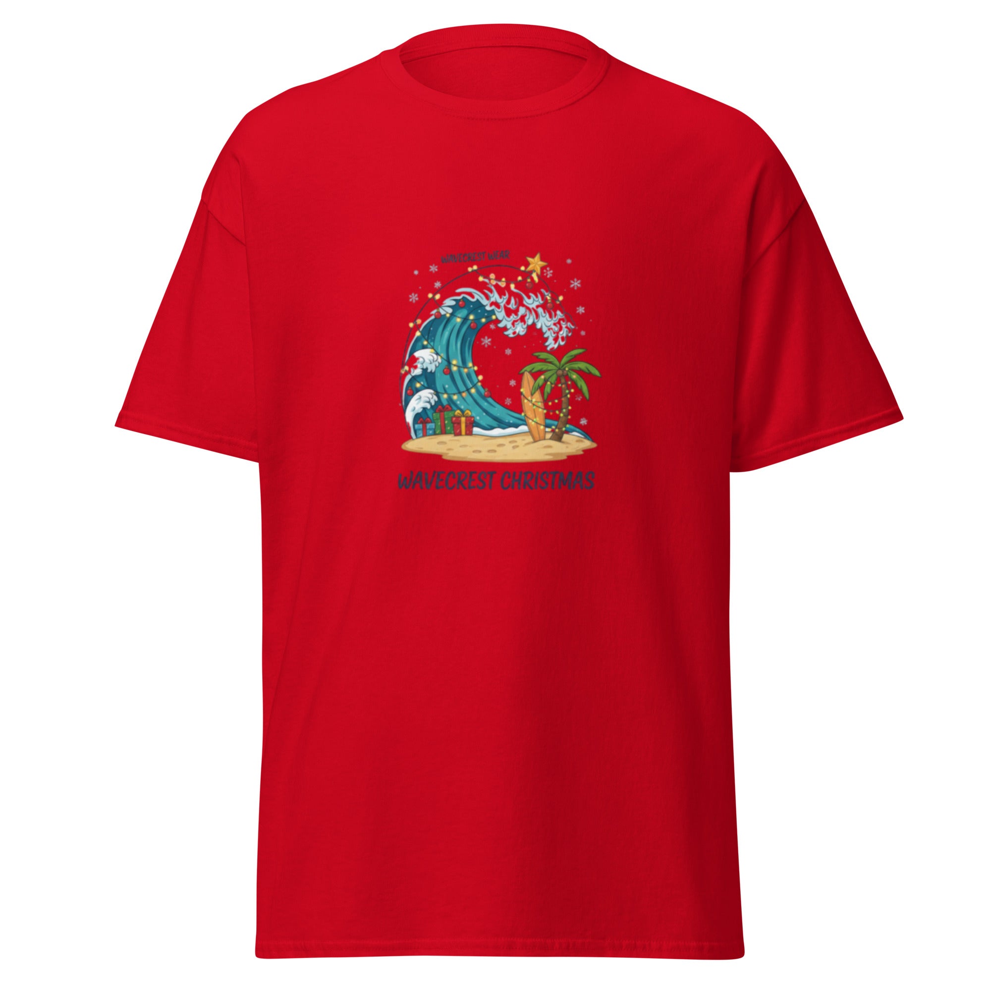 Wavecrest Wear Unisex Ocean Christmas Surf T Shirt - Wave Crest Wear