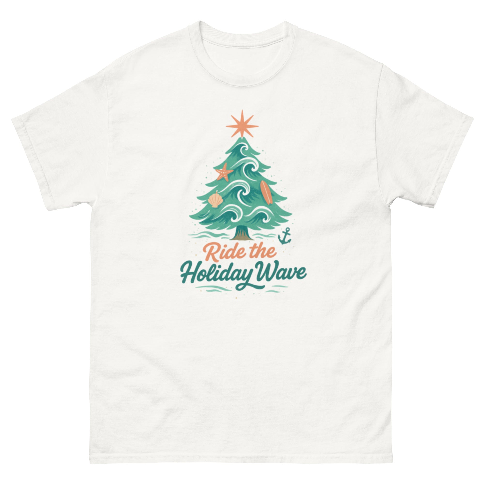 Limited Edition Ride the wave this Christmas Unisex classic T Shirt - Wave Crest Wear
