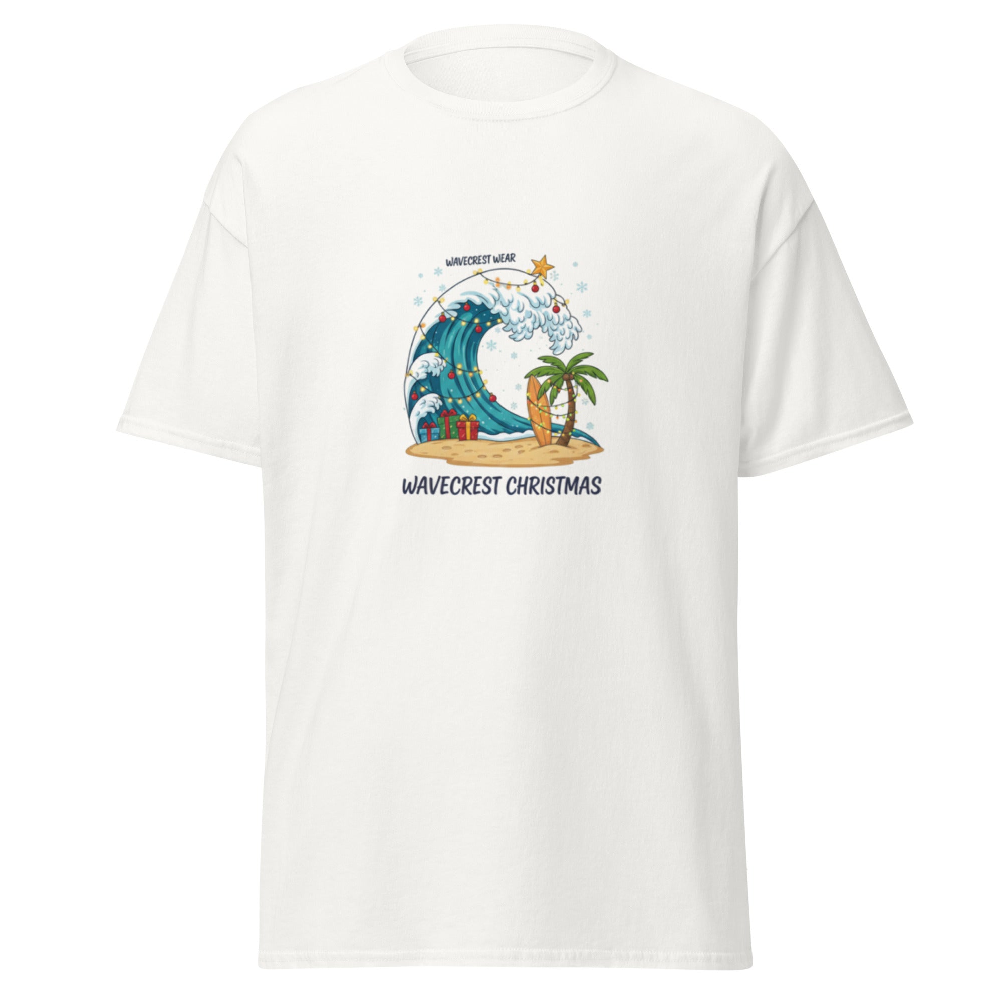 Wavecrest Wear Unisex Ocean Christmas Surf T Shirt - Wave Crest Wear