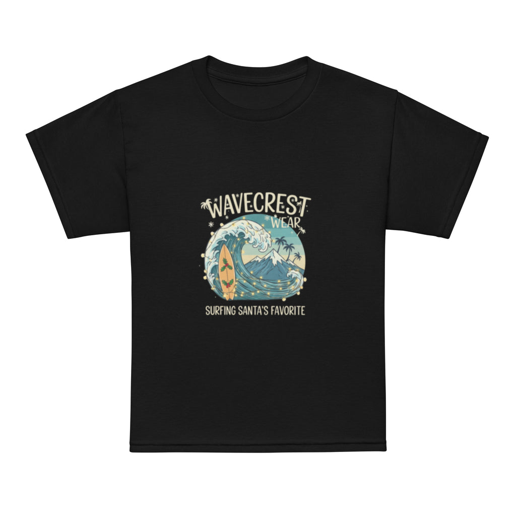 Youth Kids Wavecrest wear christmas santa favourite t-shirt - Wave Crest Wear