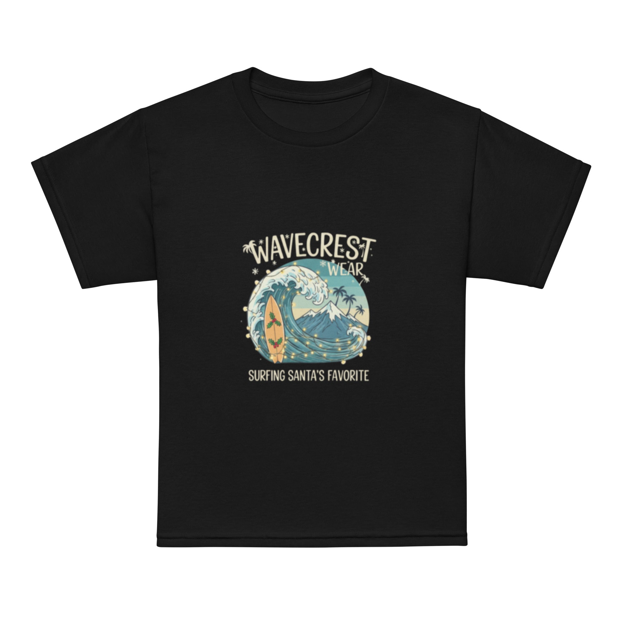 Youth Kids Wavecrest wear christmas santa favourite t-shirt - Wave Crest Wear