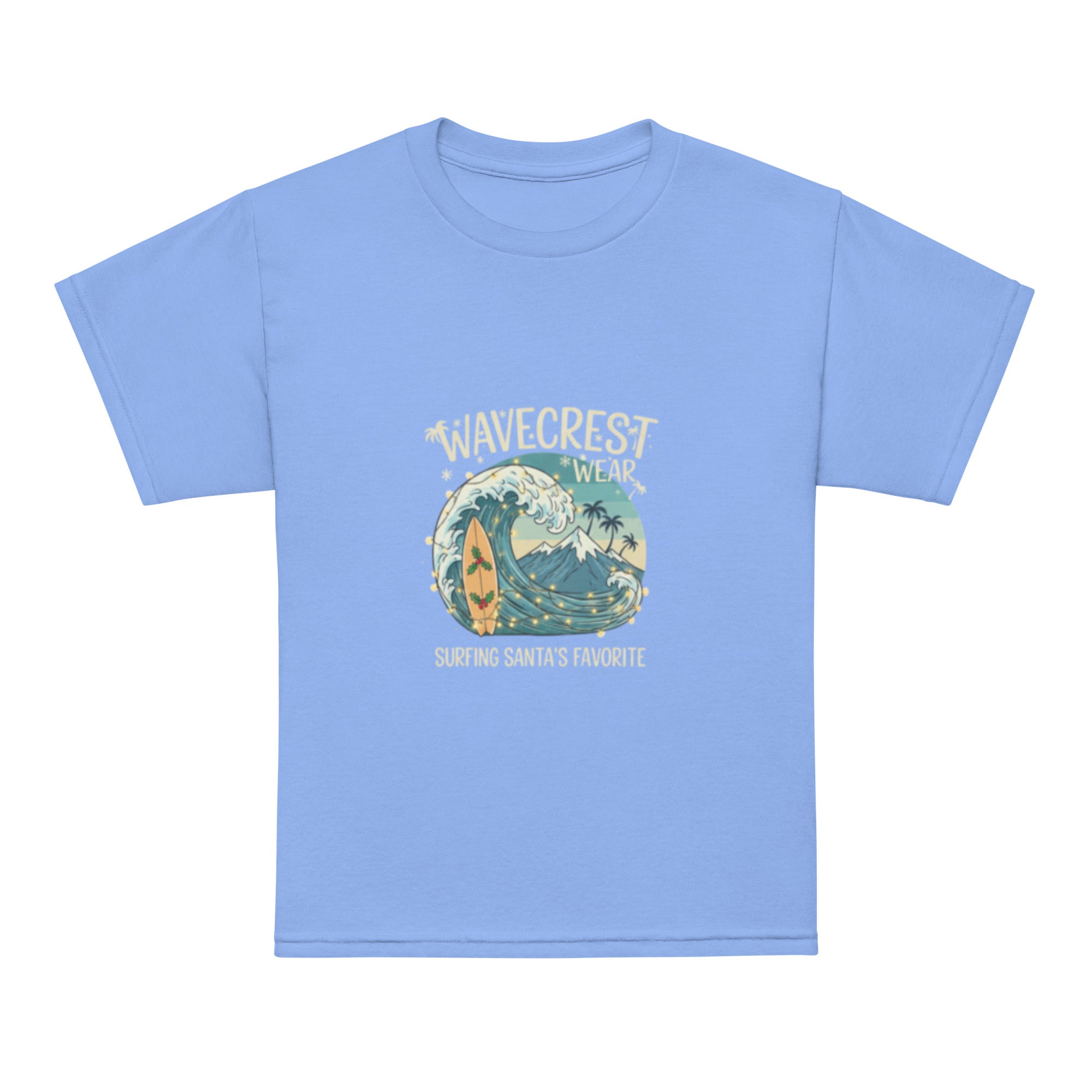 Youth Kids Wavecrest wear christmas santa favourite t-shirt - Wave Crest Wear