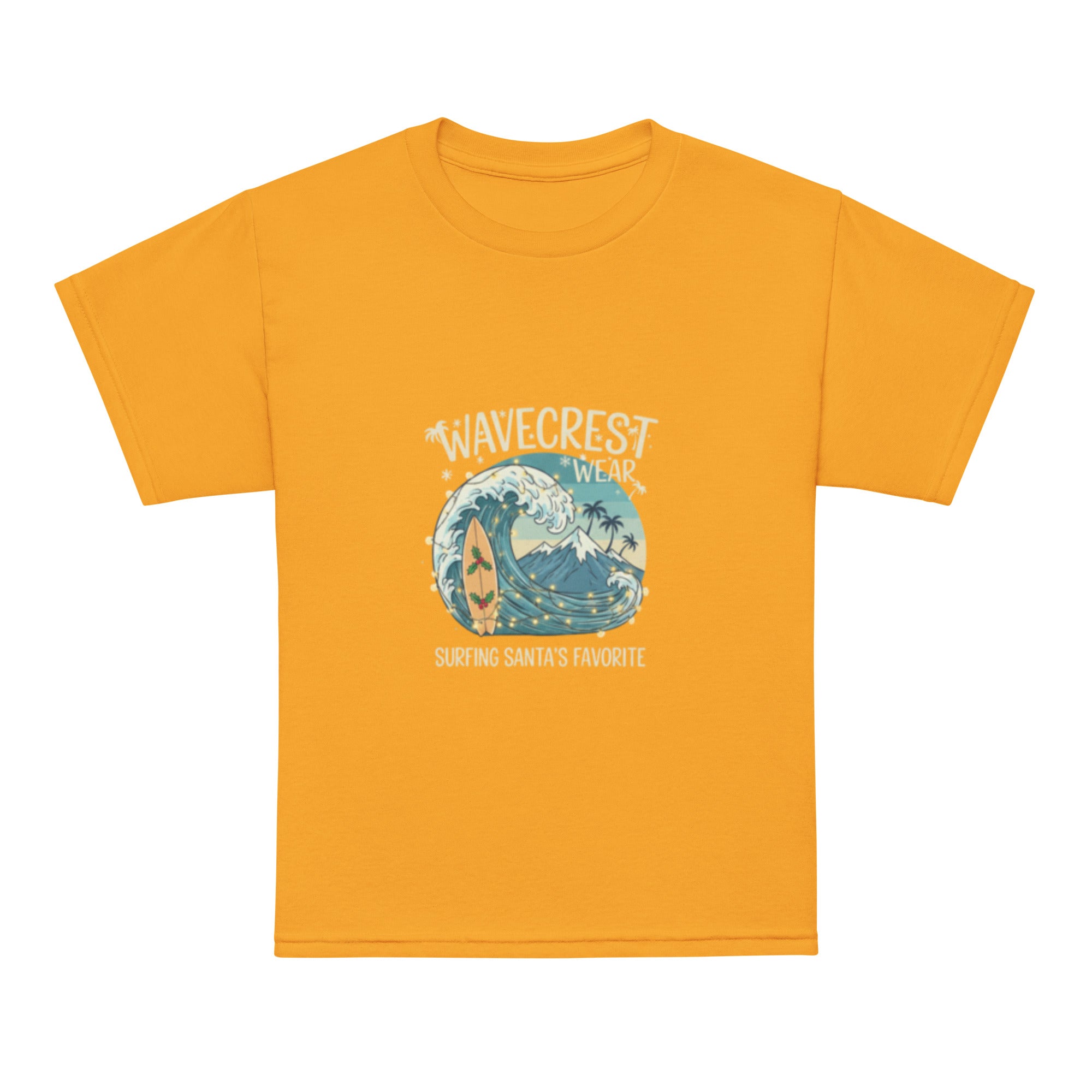 Youth Kids Wavecrest wear christmas santa favourite t-shirt - Wave Crest Wear