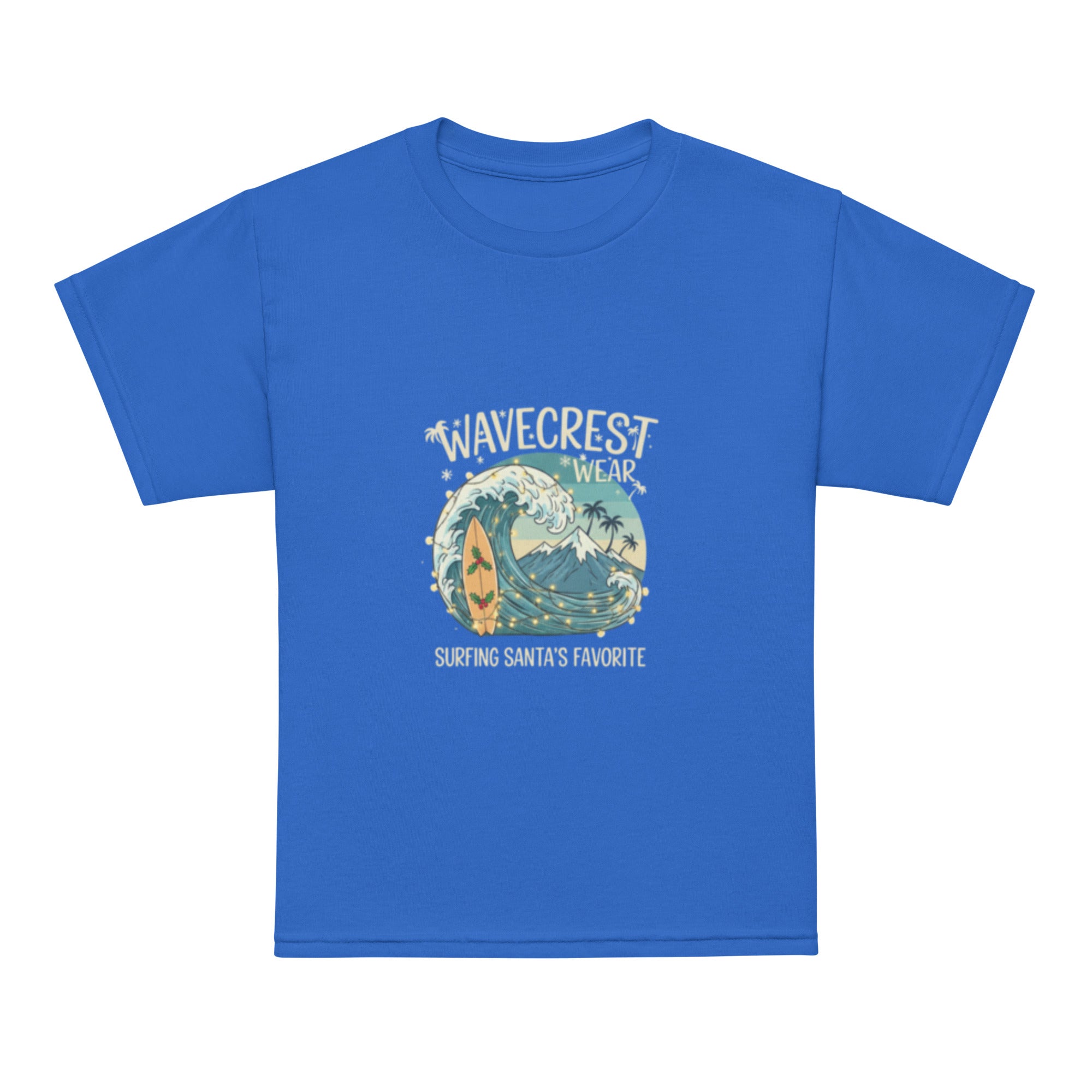 Youth Kids Wavecrest wear christmas santa favourite t-shirt - Wave Crest Wear